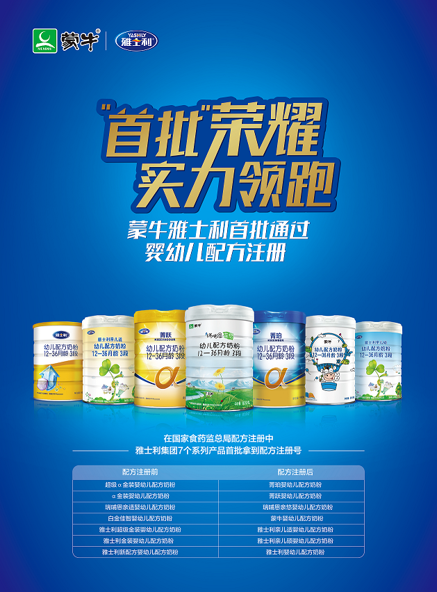 首批清單出爐!蒙牛雅士利集團實力領跑占據榜單約1/4