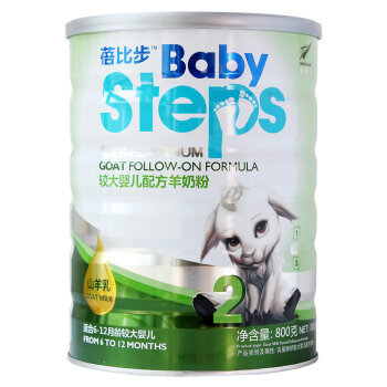 蓓比步(Babysteps)新西蘭原裝進口嬰幼兒配方羊奶粉 2段800克*4罐【圖片 價格 品牌 報價】-京東